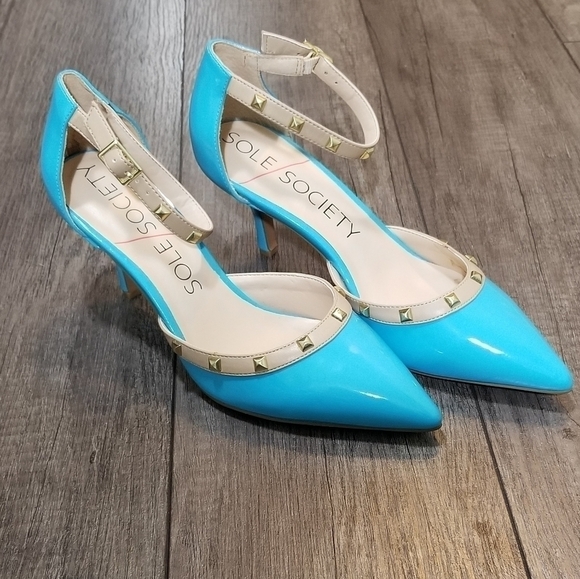 Sole Society Anneke Studded Strapy Pumps - Picture 2 of 9